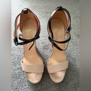 Christian Louboutin Black platform heels